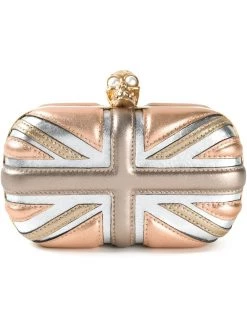 Alexander McQueen 'Britannia Skull' box clutch