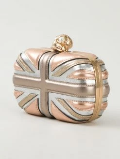 Alexander McQueen 'Britannia Skull' box clutch