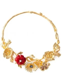 Alexander McQueen cherry blossom necklace