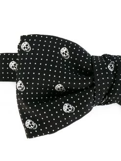 Alexander McQueen skull-print bow tie