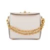 Alexander McQueen White Box Mini leather shoulder bag