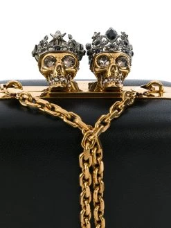 Alexander McQueen queen and king skeleton box clutch