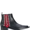 Alexander McQueen Braided Chain ankle boots