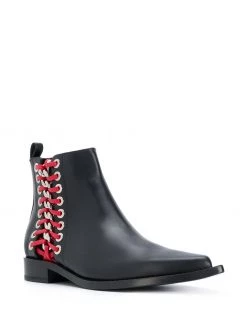 Alexander McQueen Braided Chain ankle boots