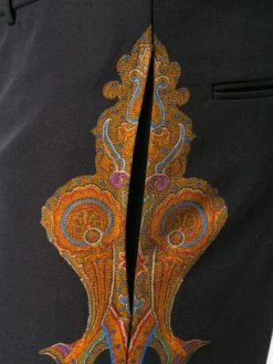 Alexander McQueen paisley patch trousers