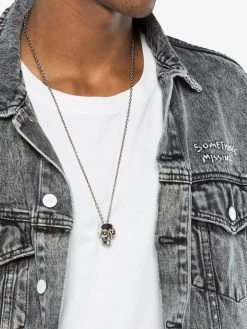 Alexander McQueen Divided Skull necklace