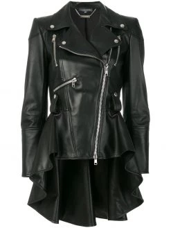 Alexander McQueen peplum waist biker jacket