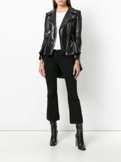 Alexander McQueen peplum waist biker jacket
