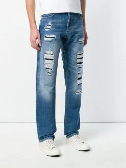 Coupon ❤️ Alexander McQueen Straight leg distressed 👖 jeans 🎉 7 Alexander McQueen straight-leg distressed jeans