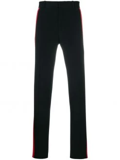 Alexander McQueen side-stripe straight trousers