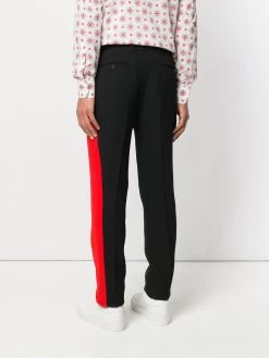 Best Sale 😉 Alexander McQueen Side stripe straight trousers 🔥 8 Alexander McQueen side-stripe straight trousers