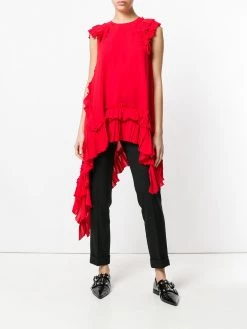 Alexander McQueen asymmetric ruffle top