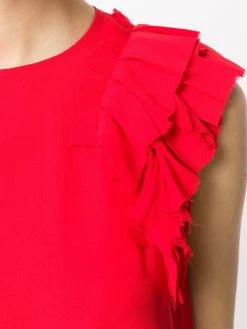 New ❤️ Alexander McQueen Asymmetric ruffle top ⌛ 9 Alexander McQueen asymmetric ruffle top