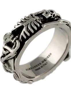 Alexander McQueen skeleton ring