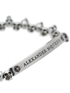Alexander McQueen silver mini skull bracelet