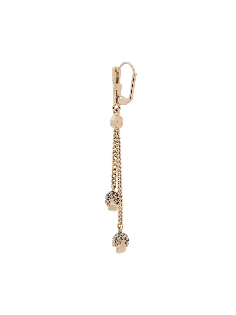 Top 10 ⌛ Alexander McQueen Metallic chain skull earrings 🥰 4 Alexander McQueen metallic chain skull earrings
