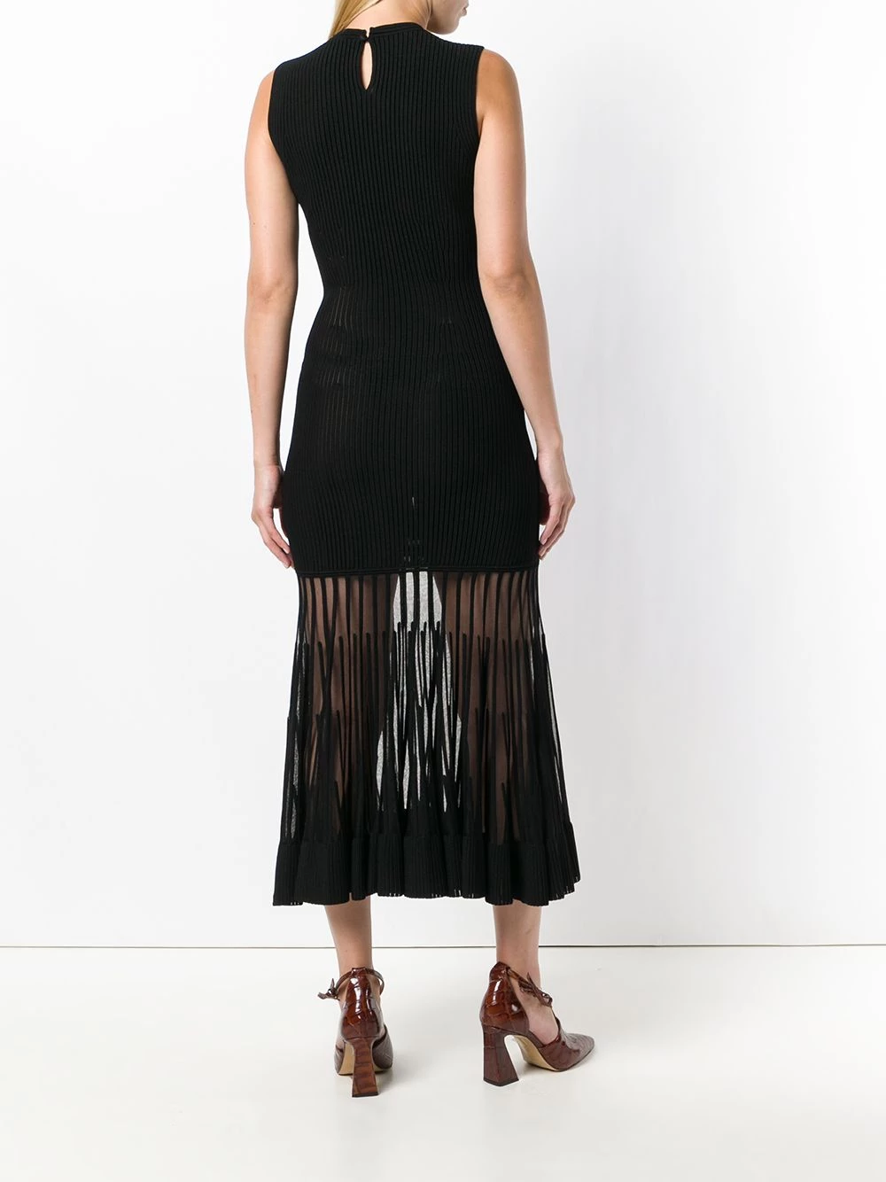 Flash Sale 👏 Alexander McQueen Sheer panel sleeveless 👗 dress 🌟 4 Alexander McQueen sheer panel sleeveless dress