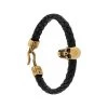Alexander McQueen skull leather bracelet