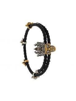 Alexander McQueen skull charm bracelet