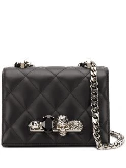 Alexander McQueen embellished quilted crossbody