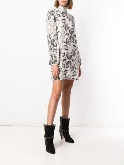 Best deal 😍 Alexander McQueen Shell print crepe 👗 dress 🛒 7 Alexander McQueen Shell print crepe dress