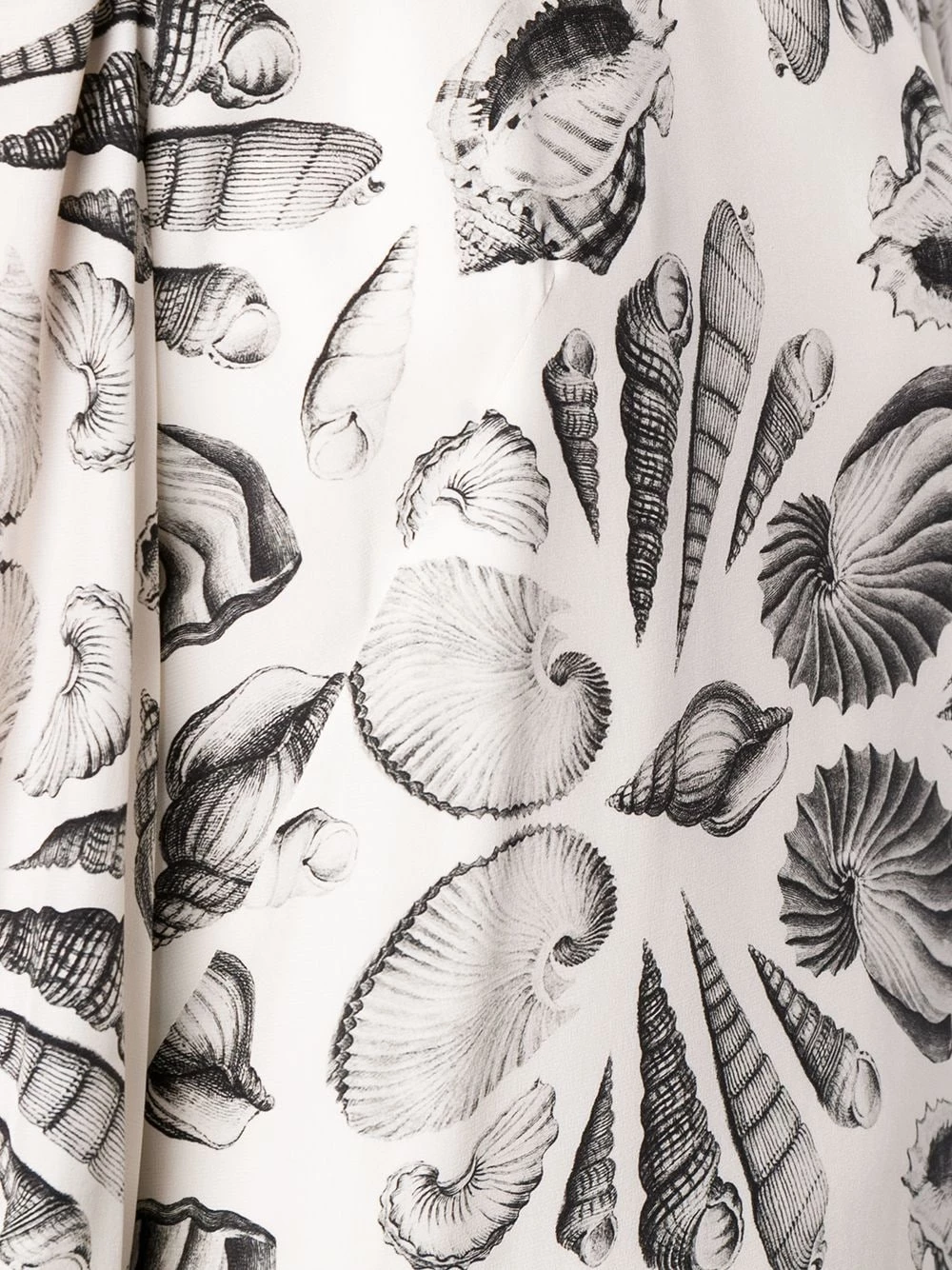 Best deal 😍 Alexander McQueen Shell print crepe 👗 dress 🛒 5 Alexander McQueen Shell print crepe dress