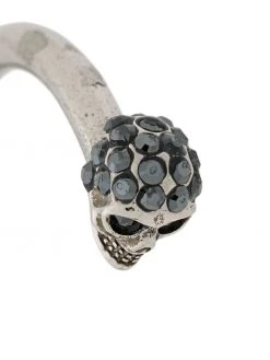 Alexander McQueen Jewelled Twin Skull bracelet