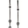 Alexander McQueen chain skull earrings
