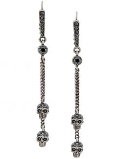 Alexander McQueen chain skull earrings