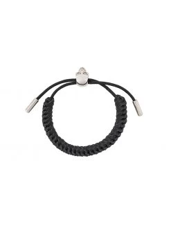 Alexander McQueen woven skull bracelet