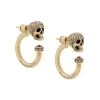 Alexander McQueen crystal skull loop earring