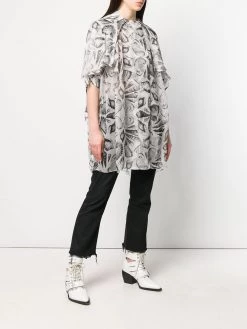 Alexander McQueen embroidered oversized blouse