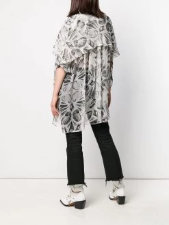 Alexander McQueen embroidered oversized blouse