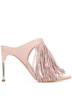 Alexander McQueen fringed mules