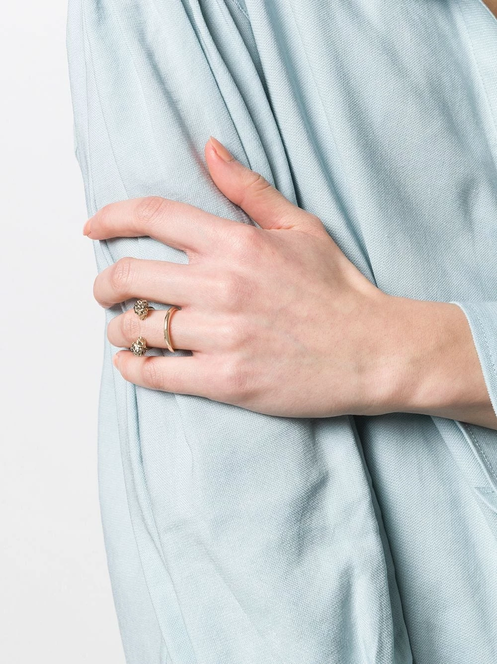 Discount ๐ Alexander McQueen Twin Skull double ring โญ 2 Alexander McQueen Twin Skull double ring