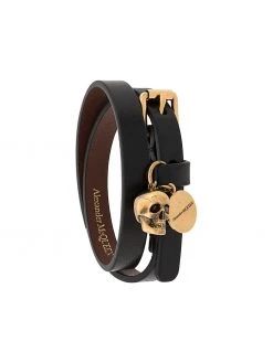 Alexander McQueen double wrap bracelet