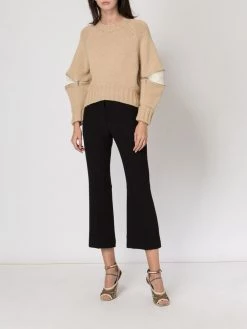 Alexander McQueen cropped flared trousers