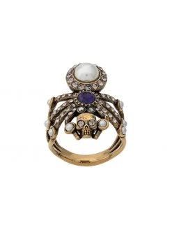Alexander McQueen embellished spider ring