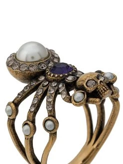 Alexander McQueen embellished spider ring