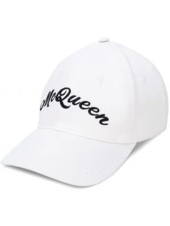 Alexander McQueen logo embroidered baseball hat