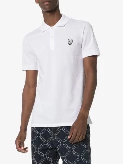 Alexander McQueen Skull logo-embroidered polo shirt