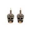 Alexander McQueen crystal-embellished skull earrings