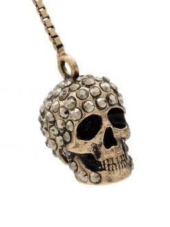 Alexander McQueen pave skull earrings