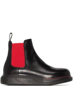 Alexander McQueen contrast panel Chelsea boots