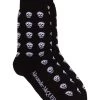 Alexander McQueen skull motif socks
