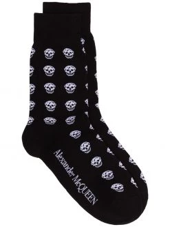 Alexander McQueen skull motif socks
