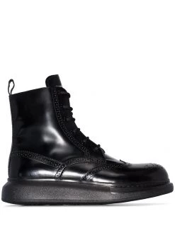 Alexander McQueen chunky sole Derby boots
