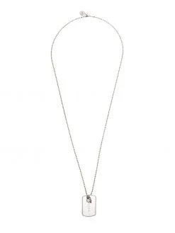 Alexander McQueen identity tag necklace