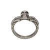 Alexander McQueen skull-detail braided ring