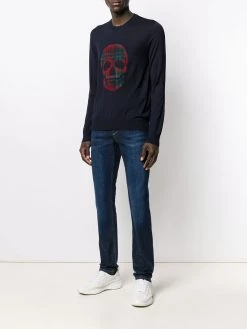 Alexander McQueen skull motif sweater